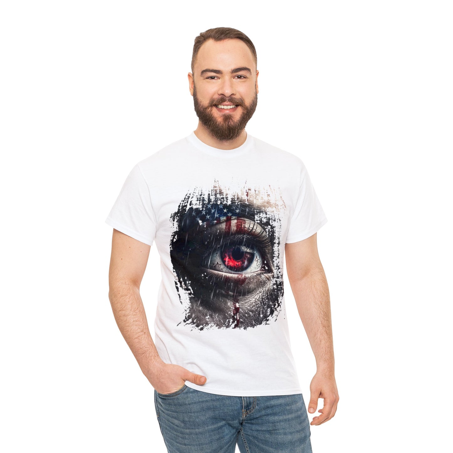 The American eye face Unisex Heavy Cotton Tee (t-shirt)