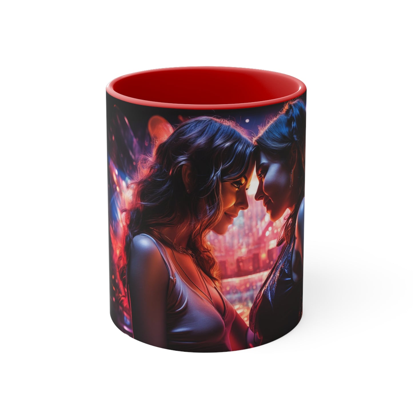 Neon Zari Kiss Coffee Mug, 11oz