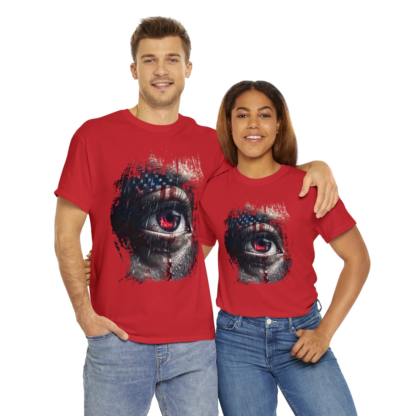 The American eye face Unisex Heavy Cotton Tee (t-shirt)