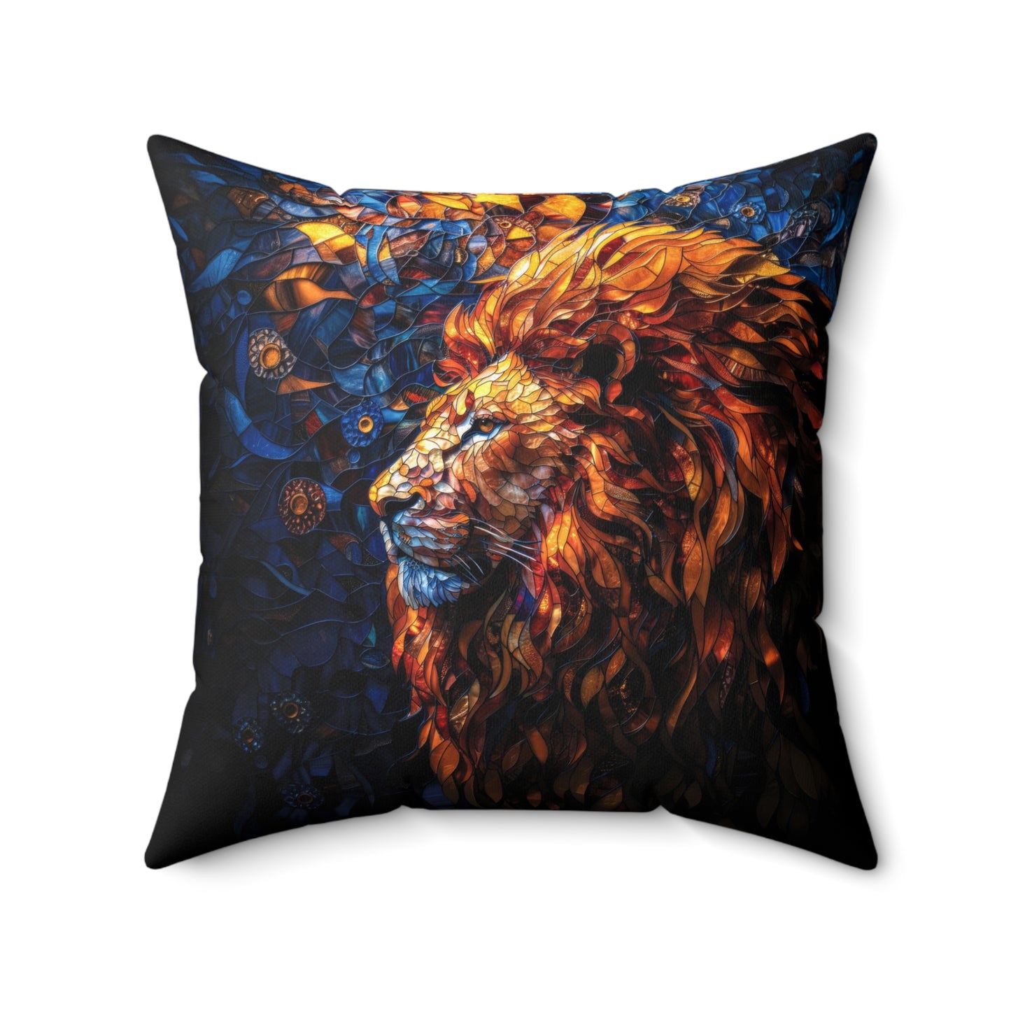 Lion Mosaic Pillow