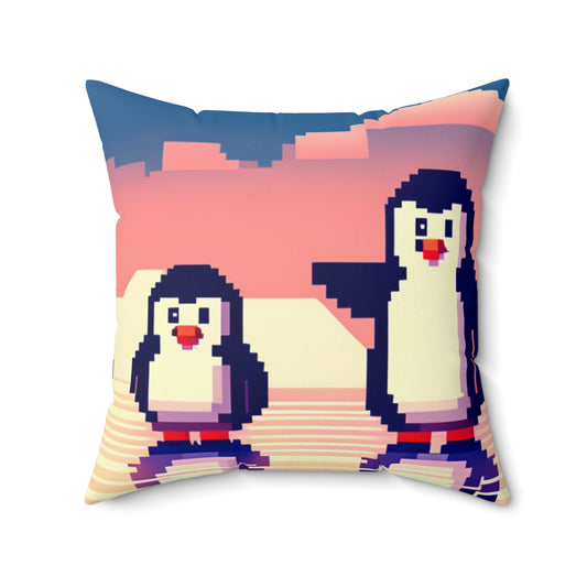 Pixel Penguins Pillow