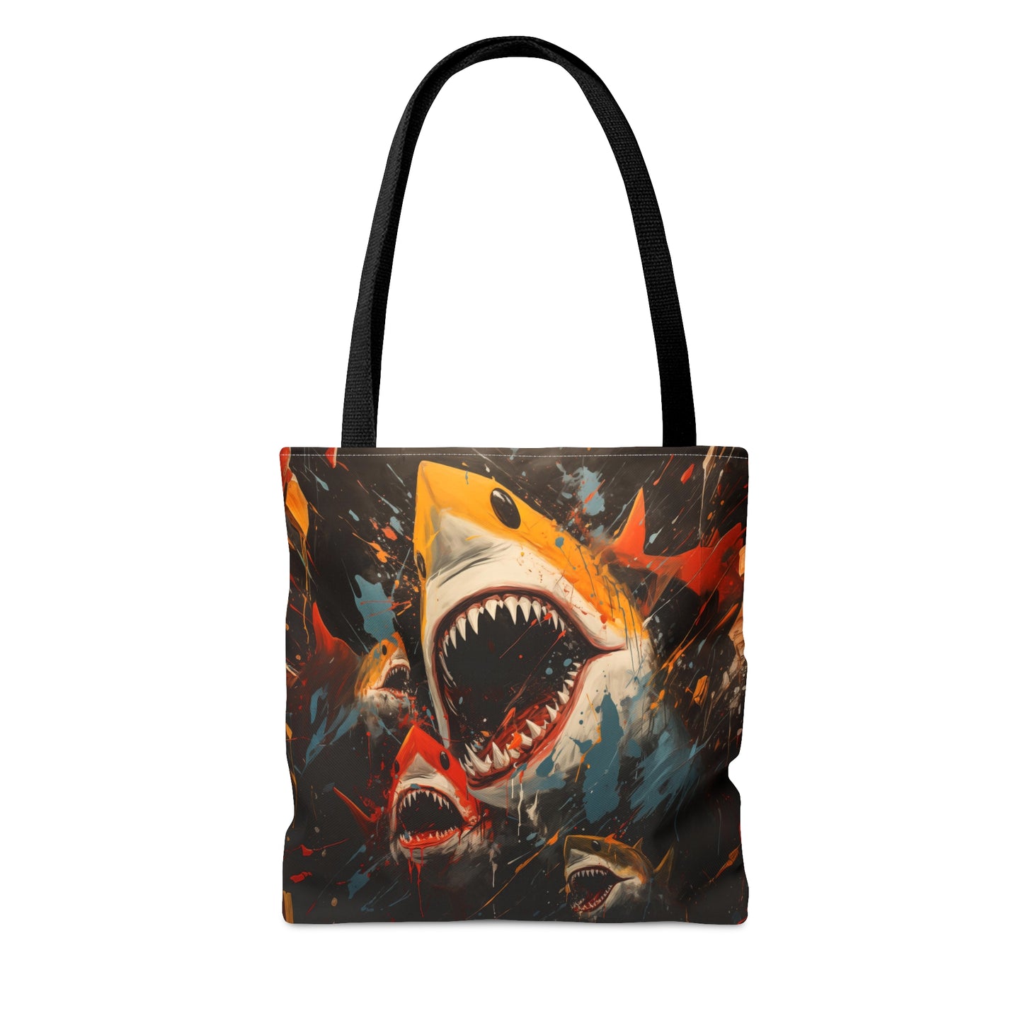 Neo - Impressionistic sharks Tote Bag
