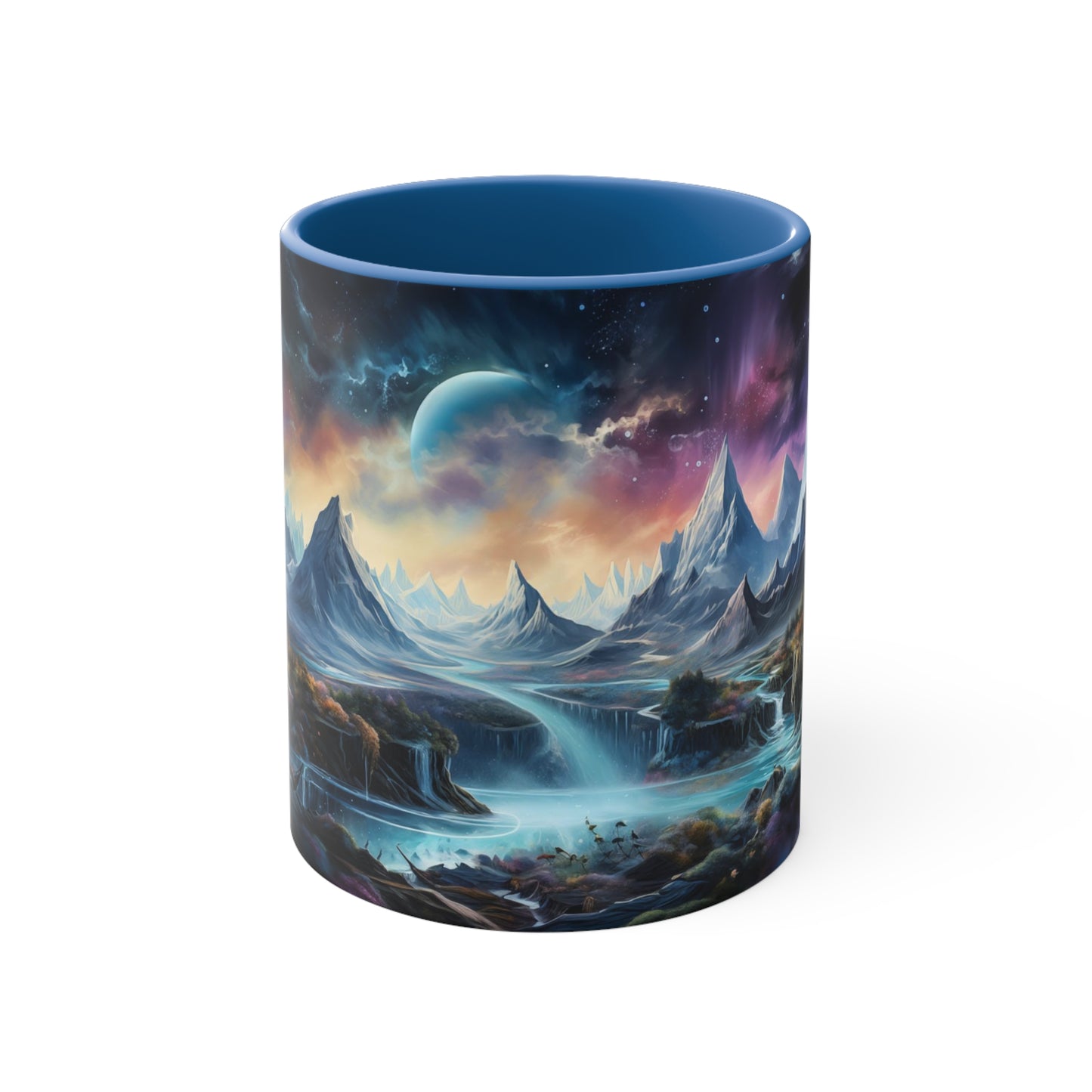 Cosmic Fantasy Landscape Coffee Mug, 11oz