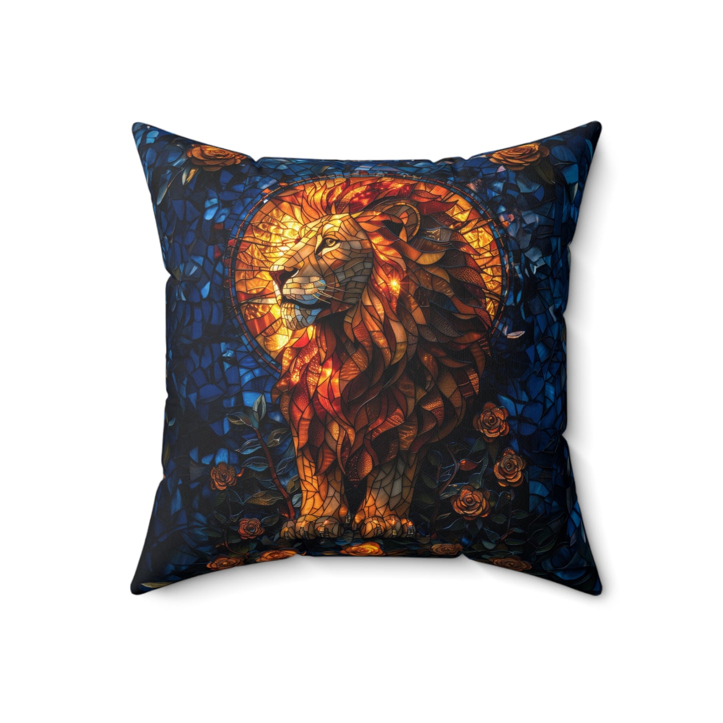 Lion Mosaic Pillow