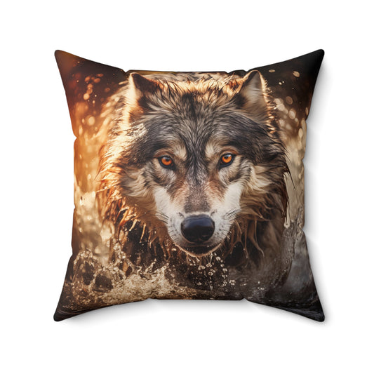 Wolfs in Water Pillow