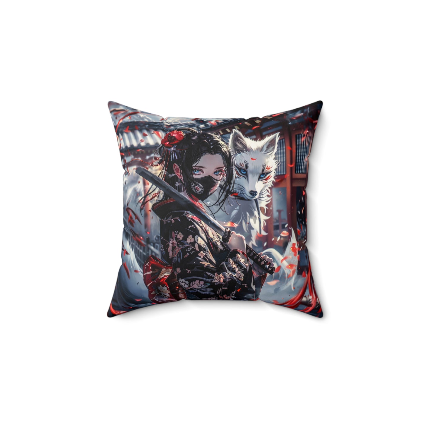 Samurai Fox Pillow