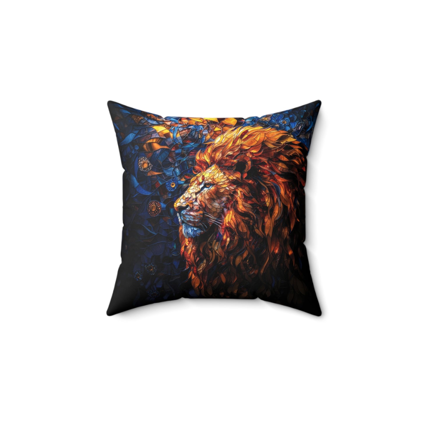 Lion Mosaic Pillow