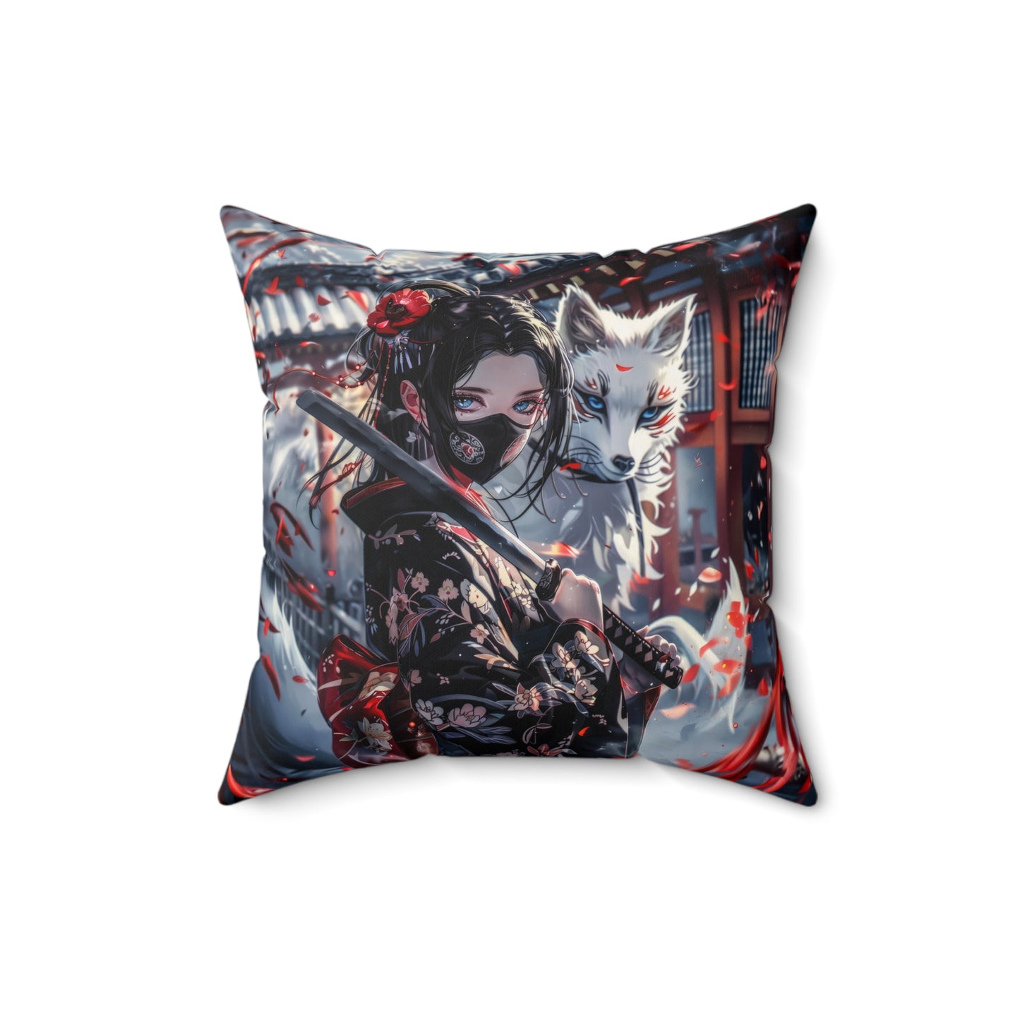 Samurai Fox Pillow