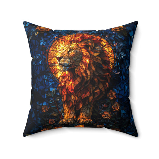 Lion Mosaic Pillow