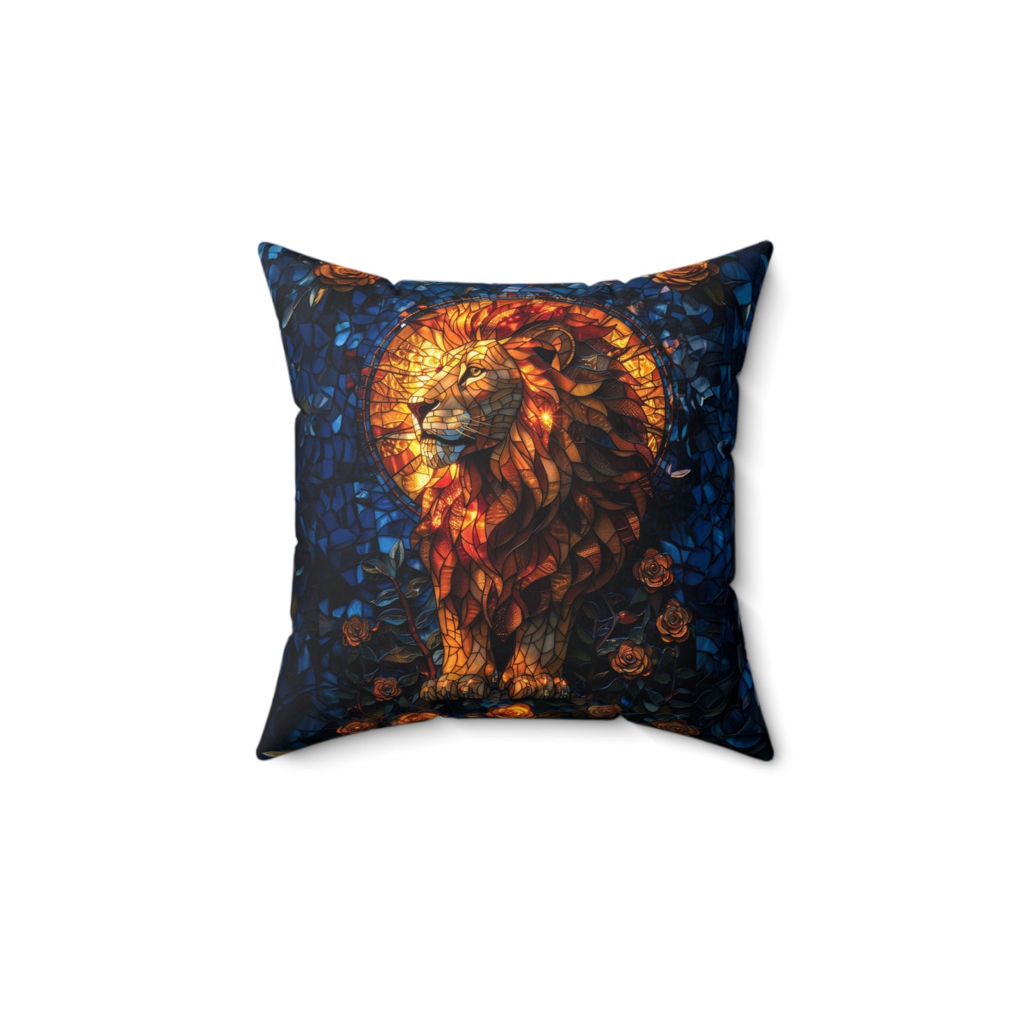 Lion Mosaic Pillow