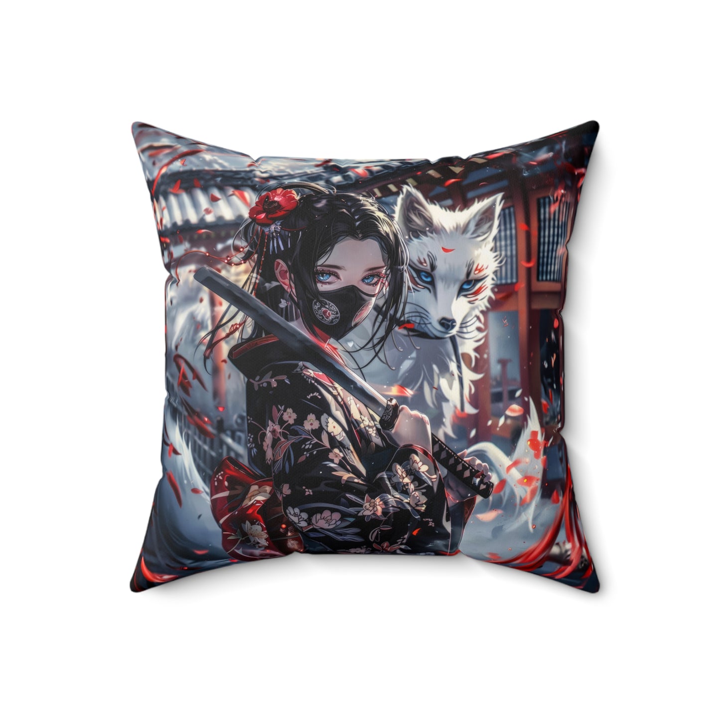 Samurai Fox Pillow