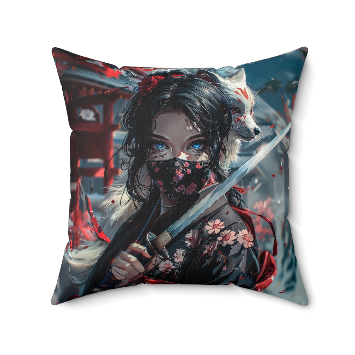 Samurai Fox Pillow