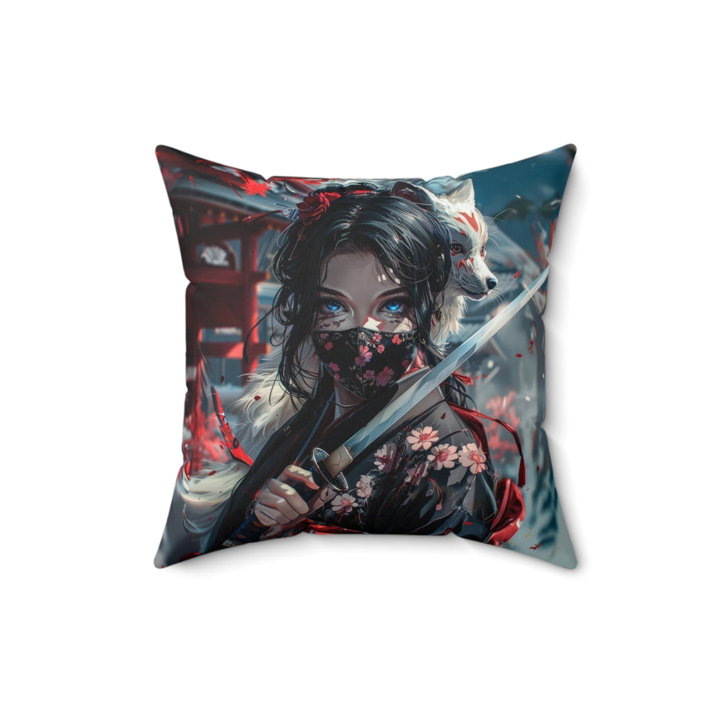 Samurai Fox Pillow