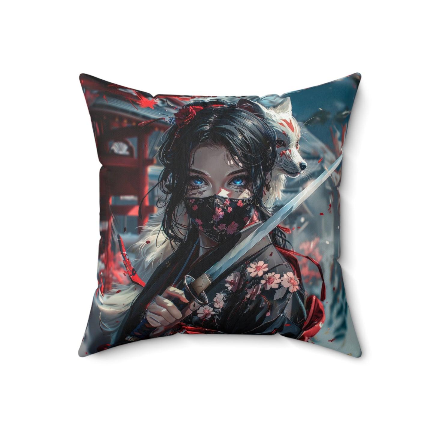 Samurai Fox Pillow