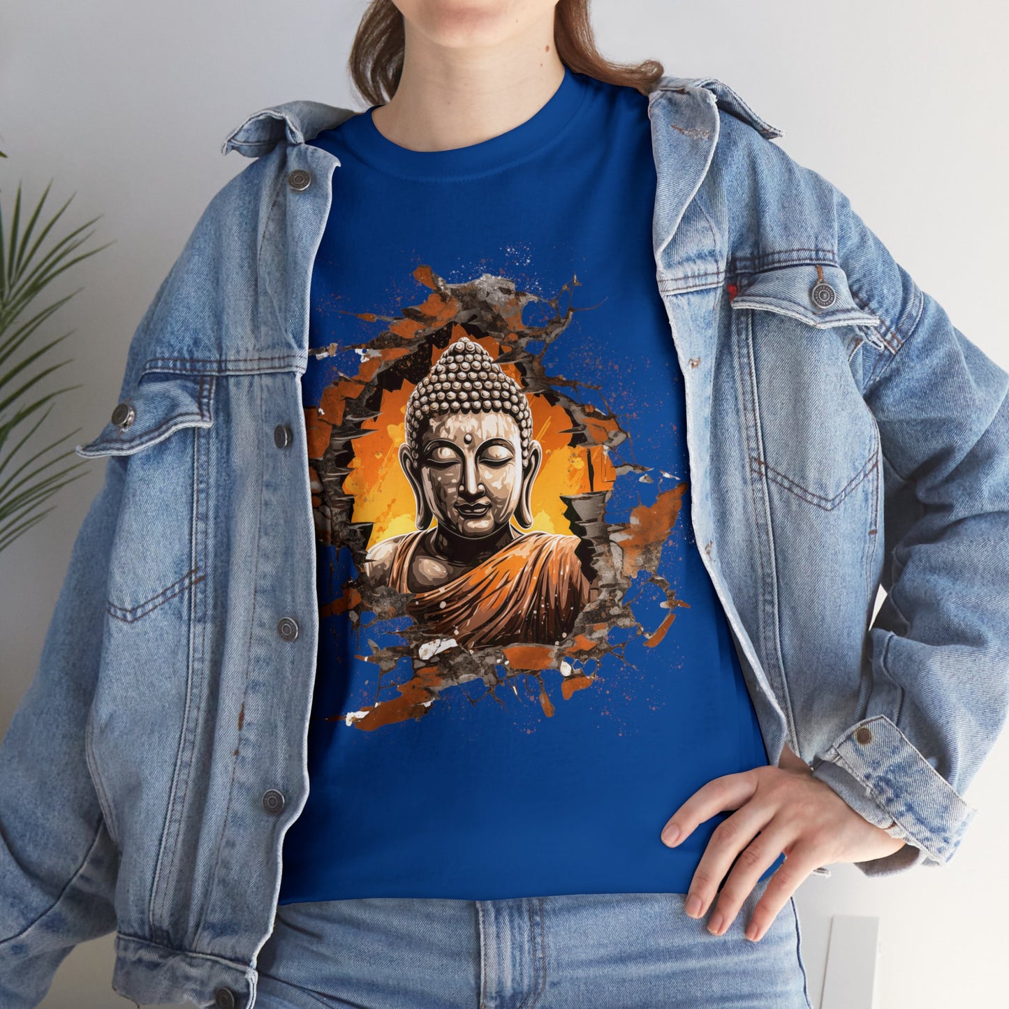 Meditation Peace Unisex Heavy Cotton Tee (t-shirt)