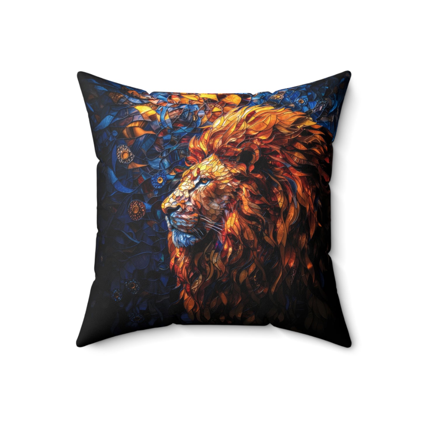 Lion Mosaic Pillow