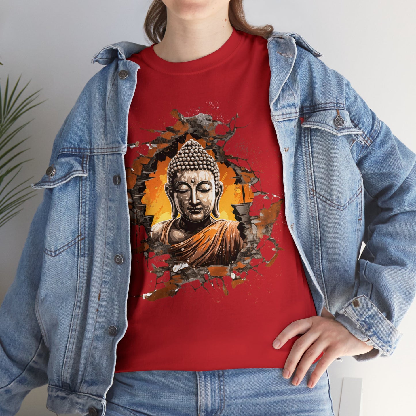 Meditation Peace Unisex Heavy Cotton Tee (t-shirt)