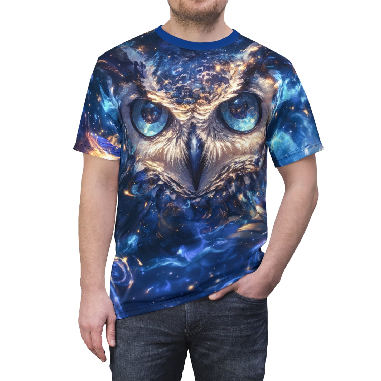 Galaxy Owl T-Shirt (AOP)